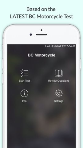 BC Motorcycle Test для iOS — скриншот 3