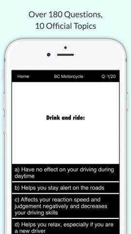 BC Motorcycle Test для iOS — скриншот 4