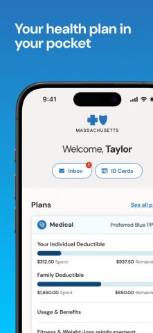BCBSMA MyBlue Member App для iOS — скриншот 1