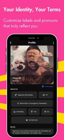 Bi-The-Way: Bisexual Dating для Android — скриншот 1