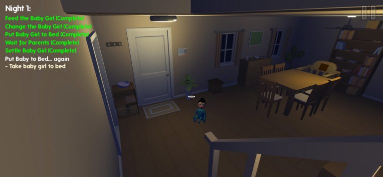 Baby Girl In Yellow House 3D для iOS — скриншот 3