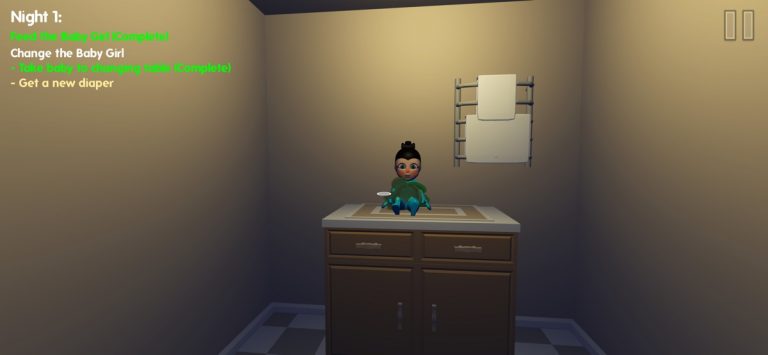 Baby Girl In Yellow House 3D для iOS — скриншот 4