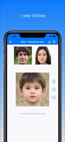 BabyGenerator Guess baby face для iOS — скриншот 1