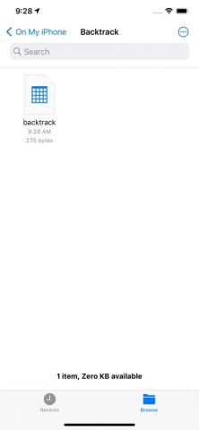 Backtrack Location Logging для iOS — скриншот 3