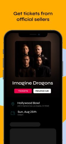 Bandsintown Concerts для iOS — скриншот 1