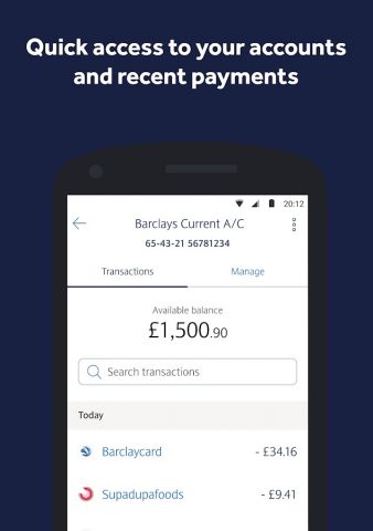 Barclays для Android — скриншот 4