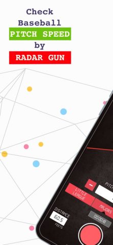 Baseball Pitch Speed Radar Gun для iOS — скриншот 1