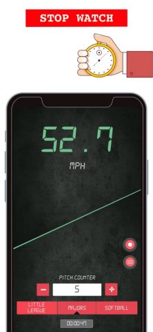 Baseball Pitch Speed Radar Gun для iOS — скриншот 5