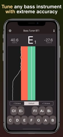 Басовый тюнер BT1 для iOS — скриншот 1