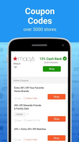 BeFrugal Cash Back & Coupons для Android — скриншот 3