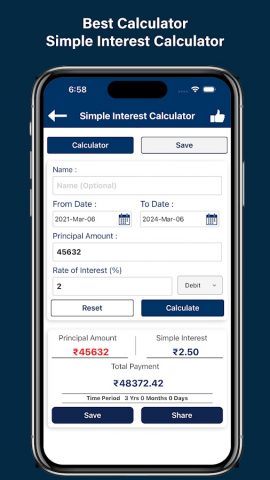 BestCalc Financial Calculator для Android — скриншот 2