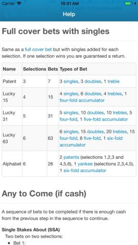 Bet Calculator UK для iOS — скриншот 3