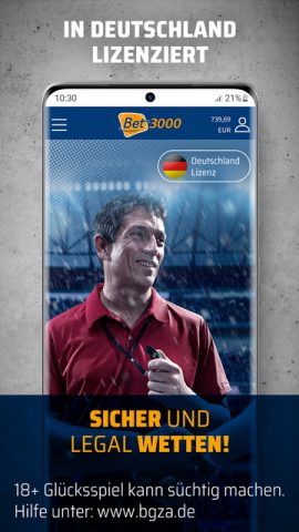 Bet3000 Sportwetten App для Android — скриншот 4