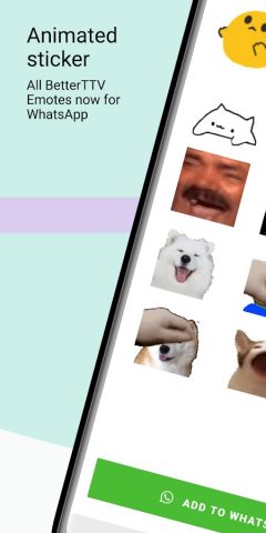 BetterTTV Emotes for WhatsApp для Android — скриншот 1