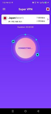 Безлимитный супер быстрый VPN для Android — скриншот 2