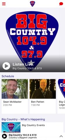 Big Country Legends для iOS — скриншот 1