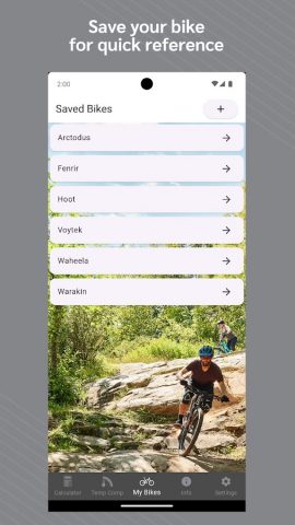 Bike Tire Pressure Calculator для Android — скриншот 4