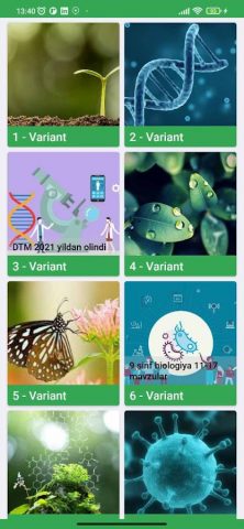 Biologiya fanidan Testlar для Android — скриншот 4