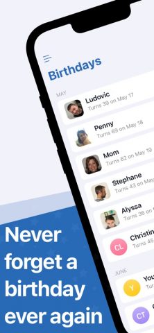 Birthday Reminder & Countdown для iOS — скриншот 1