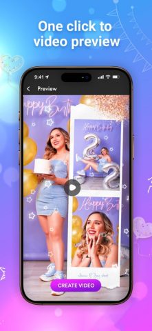 Birthday Video для iOS — скриншот 2