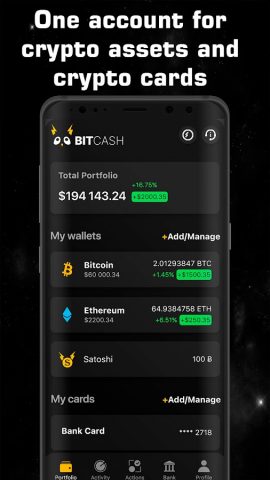 Bitcash Крипто Кошелек для Android — скриншот 4