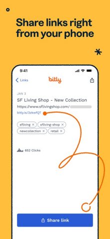 Bitly: Link Shortener для iOS — скриншот 3