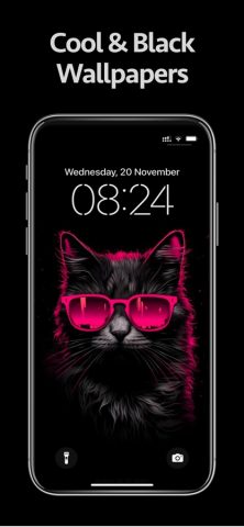 Black Wallpaper Dark Sad 4K для iOS — скриншот 1