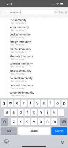 Black’s Law Dictionary 10th Ed для iOS — скриншот 5