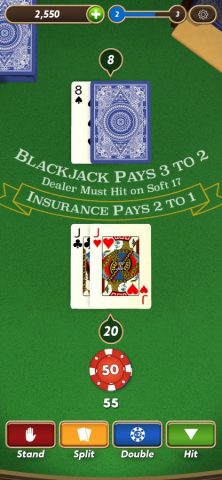 Blackjack для iOS — скриншот 3