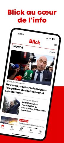 Blick Actualité & Sport для Android — скриншот 1