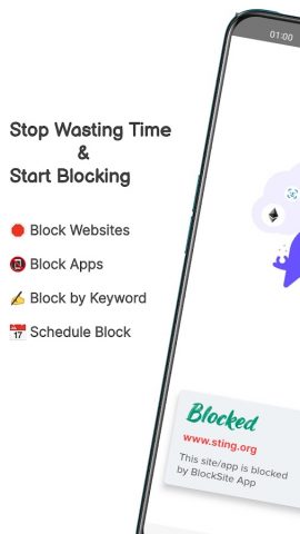 BlockSite: Block Apps & Sites для Android — скриншот 1
