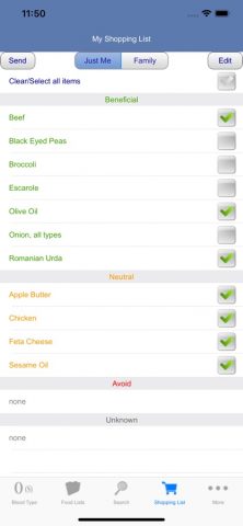 Blood Type Diet® для iOS — скриншот 4