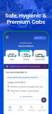 BluSmart: Safe Electric Cabs для iOS — скриншот 2