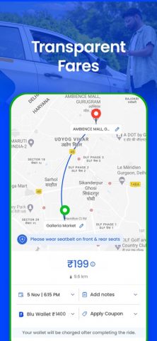 BluSmart: Safe Electric Cabs для iOS — скриншот 4