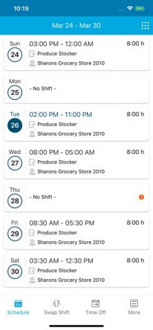 Blue Yonder Workforce для iOS — скриншот 1