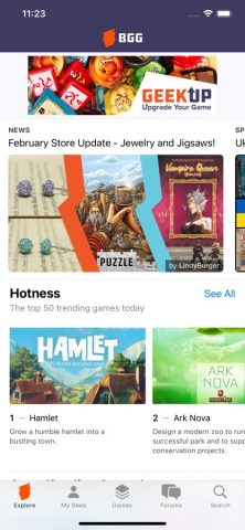BoardGameGeek для iOS — скриншот 1