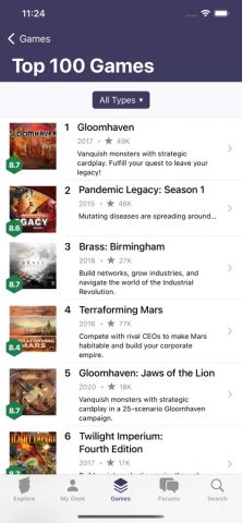 BoardGameGeek для iOS — скриншот 2