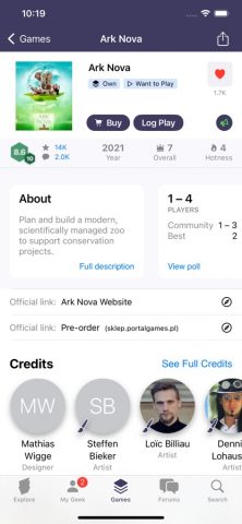 BoardGameGeek для iOS — скриншот 3
