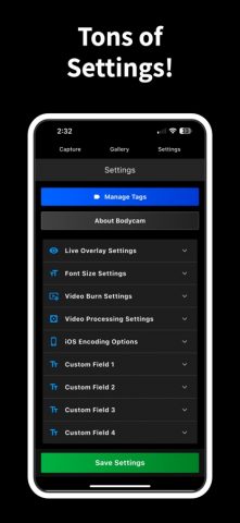 BodyCamApp для iOS — скриншот 4