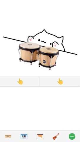 Bongo Cat: Musical Instruments для Android — скриншот 1