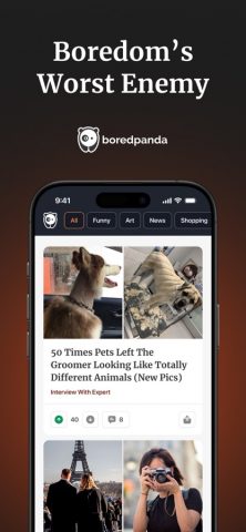 Bored Panda для iOS — скриншот 1