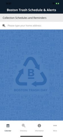Boston Trash Schedule & Alerts для iOS — скриншот 1