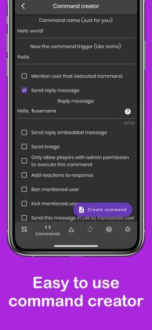 Bot Designer For Discord для iOS — скриншот 2