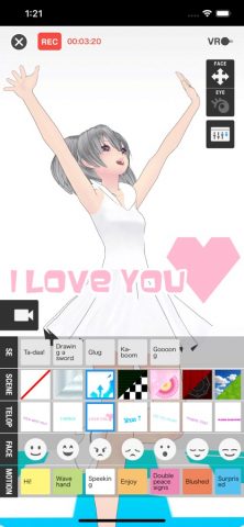 Bot3D Editor — 3D Anime Editor для iOS — скриншот 1