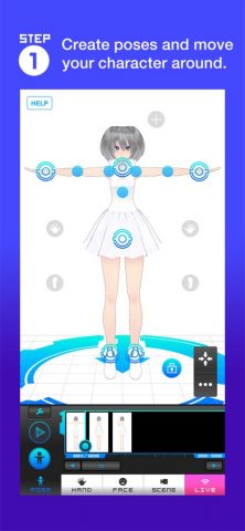 Bot3D Editor — 3D Anime Editor для iOS — скриншот 3