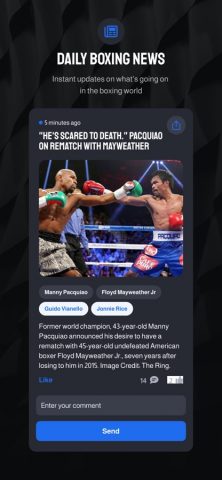 Boxing Showtimes для iOS — скриншот 4