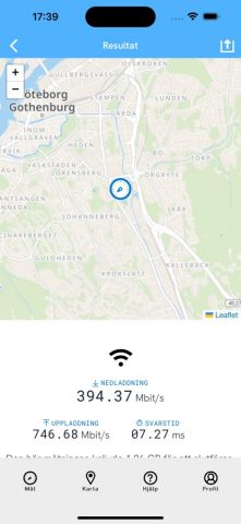 Bredbandskollen для iOS — скриншот 3