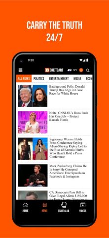 Breitbart для Android — скриншот 2