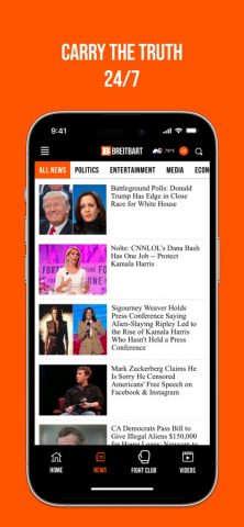 Breitbart для iOS — скриншот 2