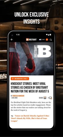 Breitbart для Android — скриншот 3